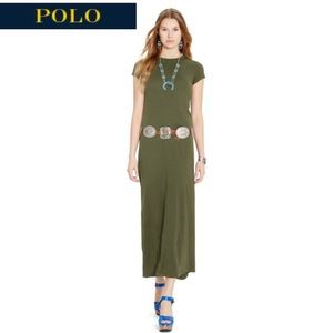 Polo RL Cotton Jersey Maxi dress